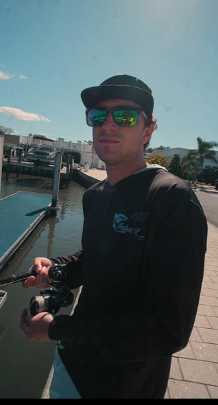 Black Long Sleeve CobiaX Hoodie