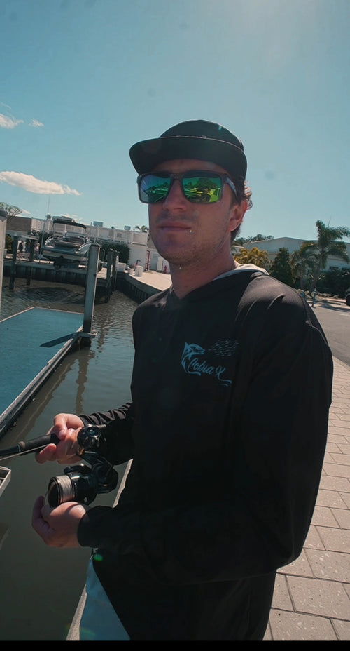 Black Long Sleeve CobiaX Hoodie